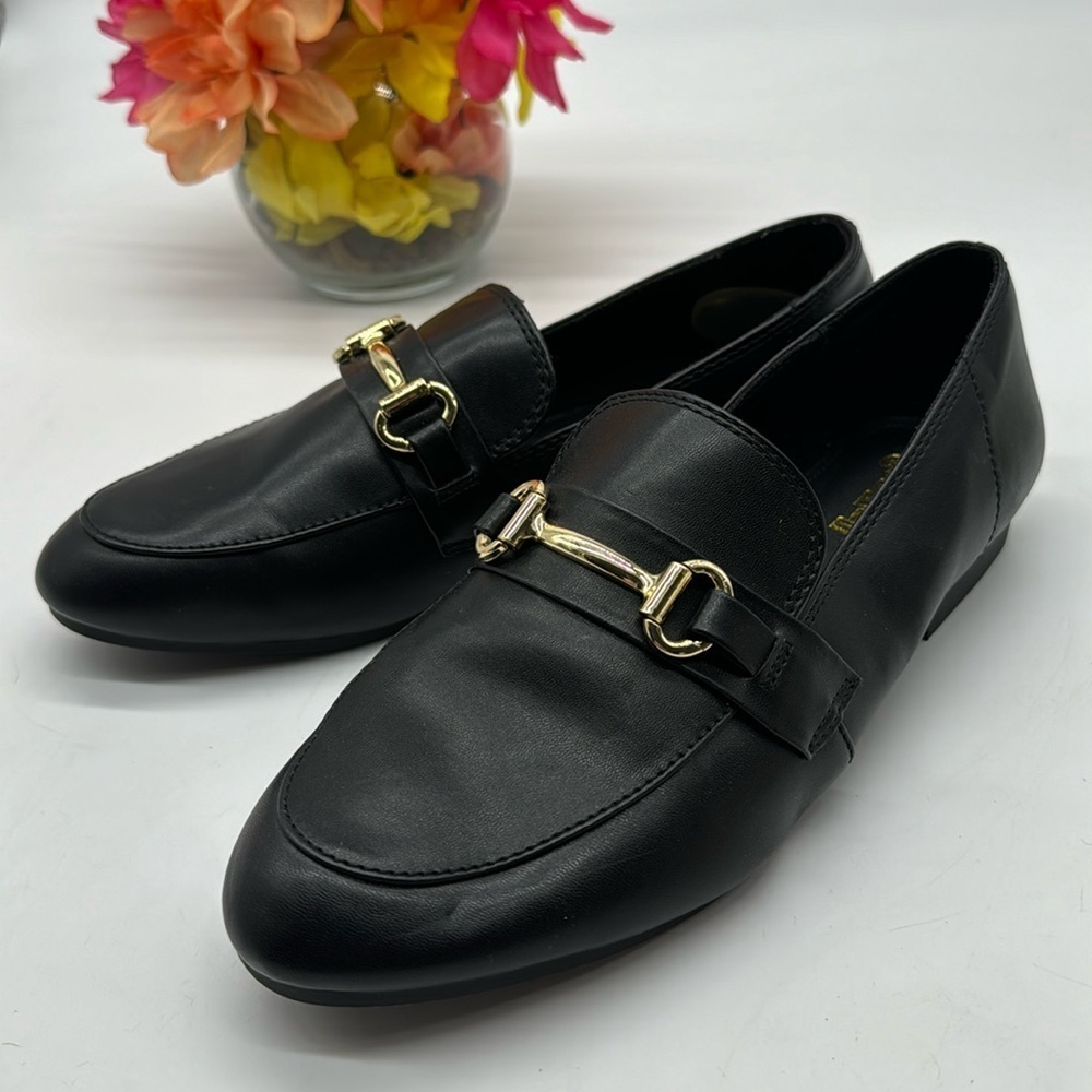 Brash Black Horse Bit Penny Loafer Size 8.5 BLO6965D